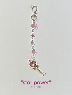 a star power keychain is shown on a white background with the words, $ 12 usd