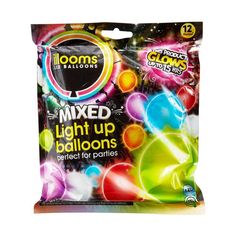 glow in the dark mixed light up balloons