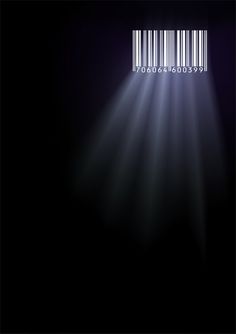 the barcode is shining in the dark with light coming from it's end