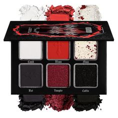 Amazon.com : Black Red Eyeshadow Palette, Highly Pigmented True Red White Dark Grey Goth Smoky Eyeshadow Palette, 6 Color Matte Shimmer Burgundy Metallic Halloween Makeup Palette for Zombie Vampire Clown,Blendable : Beauty & Personal Care Red Eyeshadow Palette, Zombie Vampire, Smoky Eyeshadow, Red Eyeshadow, Pigment Eyeshadow, True Red, Makeup Palette, Halloween Makeup, Eyeshadow Palette