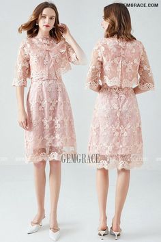 10% off now|Free shipping world-wide. L-5XL Elegant Pink Lace Dress Plus Size with Jacket at GemGrace. Click to learn our pro custom-made service for wedding dress, formal dress. View #SemiFormalDresses for more ideas. Spring Lace Dress For Mother Of The Bride, Spring Mother Of The Bride Lace Dress, Pink Lace Dress For Spring Wedding Guest, Lace Dress Plus Size, Best Wedding Guest Dresses, Pink Lace Dress, For Wedding Dress, Semi Formal Dresses, Lace Pink Dress