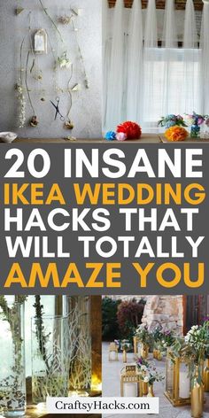 Ikea Wedding Hacks, Ikea Wedding, Simple Wedding Reception, Decor Ideas For Bedroom, Wedding Ideas On A Budget, Wedding Hacks, Patio Wedding, Simple Wedding Decorations, Idea Wedding