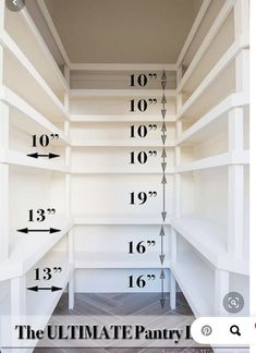 the ultimate pantry layout for any type of storage unit in your home or office space