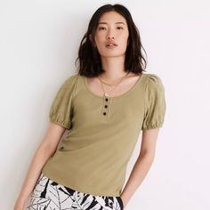 Questions? Leave A Comment Below! New With Tag Bundle To Save! Fast Shipper! Pit To Pit: 17 Length: 22.5 I/12 Madewell Shirts, Popover Shirt, Square Neck Top, Henley Top, Front Tie Top, Wrap Blouse, Puff Sleeve Top, High Point, Short Sleeve Blouse