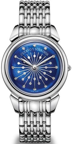 Cuervo y Sobrinos Watch Senora Sol Y Estrellas #add-content #allow-discount-yes #basel-20 #bezel-fixed #bracelet-strap-steel #brand-cuervo-y-sobrinos #case-depth-7-1mm #case-material-steel #case-width-34mm #delivery-timescale-call-us #dial-colour-blue #gender-ladies #luxury #movement-quartz-battery #new-product-yes #official-stockist-for-cuervo-y-sobrinos-watches #packaging-cuervo-y-sobrinos-watch-packaging #sa Louis Moinet, D1 Milano, Tw Steel, Seiko Presage