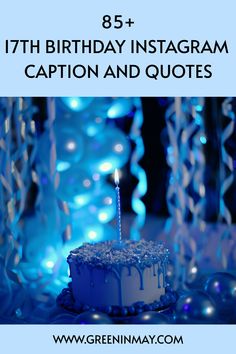 a birthday cake with a candle on it and the words, 85th birthday instagram caption and quotes