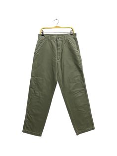 "j/3/5 Vintage 00s Japanese Brand Spinash Olive Green Workwear Pant Size 31 Spinash Zipper Fly Spinash Carpenter Pant Multipocket Utility Details Measurement  Waist : 31'inches Inseam : 33'inches Leg Opening : 18'inches Front Rise : 14'inches Thigh : 29'inches Knee : 22\"inches Outseam (Length) : 44'inches Hips : 47'inches Condition :  Great Vintage Condition.No Holes And No Stain.Please refer pictures detail.‼️ 📮 SHIPING > WE ARE USING DHL EXPRESS SHIPING ITS TAKE 3-5 ARRIVE.PLEASE DROP YOUR PHONE NUMBER AFTER PURCHASE.📮" Carpenter Pants, Vintage Sweatshirt, Dhl Express, Olive Green, Work Wear, Bathing Beauties, Adult Outfits, Trousers, Couture