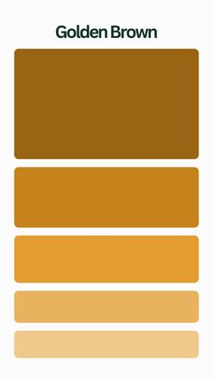 the color scheme for golden brown