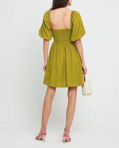 Price Comparison Few Moda $69 Sandro $265 Other Stories $225 Product Details Short and sweet, this mini dress is done with a bustier-style bodice and elbow-length sleeves. Covered buttons up the front add the finishing touch.- Side zipper- Faux Buttons- Content: 40% Linen, 60% Viscose Style# K21WDR10128X Fit Notes - Model wearing a size 4- Model measurements: Height: 5'10" Bust: 34" Waist: 24" Hips: 35" Bra Size Charts, Short And Sweet, Price Comparison, Elbow Length Sleeve, Active Wear Tops, Covered Buttons, S Models, Model Measurements, Side Zipper