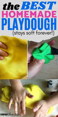 the best homemade playdough for kids to make