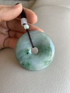 🌈 50.5mm Jadeite Donut Round Green Pendant for Necklace 🌷 Untreated Natural Jadeite/ Grade A Jade/ Certified 🌷 Jade from Myanmar/ Burma 🌷 100% handmade carving 🌷 Dimensions : 50.5 x 8.5 mm 🌷 Color : Green 🌷 Free shipping from Hong Kong by Express shipment with tracking 🌷 Take approximately 7-14 days to arrive worldwide ❤️ In Chinese Culture: Young people wear jade pendant will have a prosperous life, attracts good luck and friendship Old people wear jade pendant will have a healthy life Green Natural Stones Round Necklace, Green Natural Stones Necklace, Jade Necklace With Round Gemstone Beads, Round Jade Natural Stones Jewelry, Round Jade Jewelry With Natural Stones, Round Jade Gemstone Jewelry, Handmade Round Jewelry, Green Jade Round Stone Jewelry, Green Jade Jewelry With Round Stone