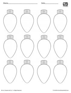 printable shapes for christmas tree ornaments