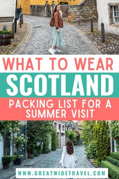 Scotland Travel | Scotland Packing List | Scotland Packing List Summer | What to Wear Scotland Ireland Scotland Outfits, Scotland June Outfit, Cute Outfits To Wear In Scotland, Scotland Outfit Ideas Summer, Outfits For Uk Trip Summer, Ireland Vacation Outfits Summer, Travel To Scotland Packing Lists