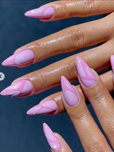 Soft Pink Nails, Pink Summer Nails, Brown Acrylic Nails, Summer Nail Designs, Minimal Nails, Almond Shape Nails, Pink Nail Designs, Nail Patterns, Nails Pink