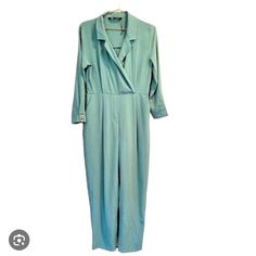 Beautiful Zara Light Sage Green Jumpsuit Brand New With Tags. Comfortable And Lightweight Fabric. Polyester Blend That’s Super Soft And Lightweight. Zara Green V-neck Jumpsuits And Rompers, Elegant Zara Jumpsuits And Rompers With Pockets, Elegant Long Sleeve Jumpsuits And Rompers By Zara, Formal Green Long Sleeve Jumpsuit, Zara Jumpsuits And Rompers For Spring Loungewear, Zara V-neck Jumpsuits And Rompers For Loungewear, Zara Long Sleeve Jumpsuit For Work, Zara Long Sleeve Jumpsuits And Rompers For Party, Zara Long Sleeve Jumpsuit For Party