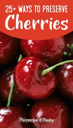 cherries with the title 25 ways to preserve cherries