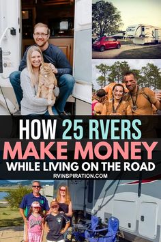 the cover of how 25 rvers make money while living on the road