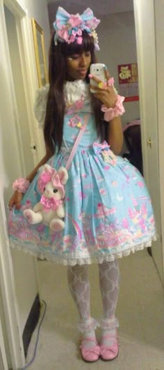 Internally Screaming, Japanese Lolita Fashion, Harajuku Girls, Lolita Outfits, Pastel Fashion, Kawaii Fashion Outfits, Pink Tulle, Japanese Street Fashion