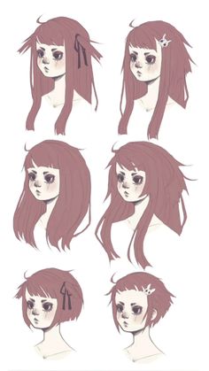 Cool Sketches, Art Poses, Digital Art Tutorial, Sketchbook Art Inspiration, How To Draw Hair, Hair Art, Drawing Base