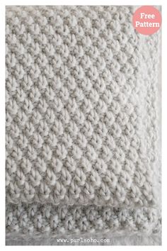 the crocheted blanket is made with white yarn