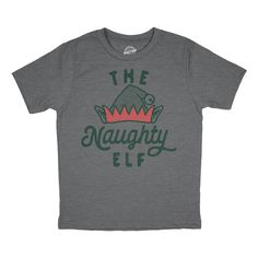 Santa always has at least one naughty one… Get into the holiday spirit and add a unique twist to your festive attire in a Crazy Dog T Shirt! We have all your Xmas gift buying needs from Christmas patterned socks, cozy Xmas hoodies, and punny Christmas tees or if simply love holiday cheer, our funny Christmas mugs are perfect for celebrating at your Holiday Office Party and make the perfect secret Santa or White Elephant presents! At Crazy Dog T Shirt, sarcasm is our first language so we made all Elf T Shirt, Xmas Elf, Comfy Sweatpants, Bad Behavior, Cool Gifts For Kids, Novelty Clothing, Light Blue Shirts, Crazy Dog, Cool Socks