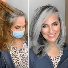 Gray-Hair-Makeovers-Jack-Martin Grey Blending, Silver Sprinkles, Silver Grey Hair