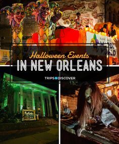 halloween events in new orleans at night with people dressed up as witches and clowns