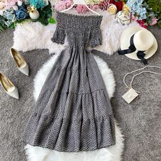 Frock For Teens, Summer Dresses Short, Dresses Short Sleeve, Elegant Bohemian, Elegant Outfit Classy, Fashion Tops Blouse, Short Summer Dresses, Trendy Fashion Tops, Kawaii Dress