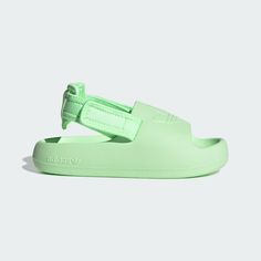 adidas Shop the Adifom Adilette Slides Kids - Green at adidas.com/us! See all the styles and colors of Adifom Adilette Slides Kids - Green at the official adidas online shop. Toddler Fits, Adidas Adifom, Yoga Sandals, Lock Logo, Cute Nike Shoes, Cute Nikes, Adidas Shop, Funky Fashion, Shoes Adidas