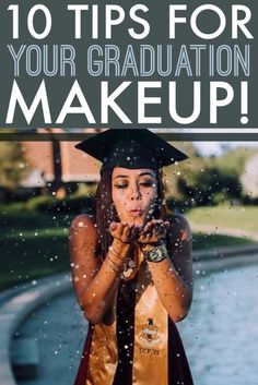 College Graduation Photos, Graduation Makeup, Fall Makeup Looks, Graduation Hairstyles, Graduation Photoshoot, Cap Designs, Grad Pics, Elegant Makeup