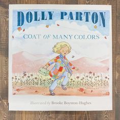 the front cover of dolly patton's children's book, featuring an image of