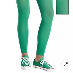 Add A Little Pep To Your Step With Our Green Footless Tights! These Long Green Leggings Feature Solid-Color, Opaque Coverage. Wear Them For A Fun Addition To Your Halloween Costume Or Spirited Team Gear! Green Footless Tights Product Details: 62% Nylon, 31% Metallic, 7% Spandex One Size Fits Up To Women's Size 8 (28 1/2in Waist, 39in Hip) Hand Wash Cold, Line Dry Casual Full-length Tight Hosiery, Full Length Tight Casual Hosiery, Stretch Green Legwear For Spring, Casual Thigh High Stretch Tights, Casual Thigh-high Stretch Tights, Casual Stretch Thigh-high Tights, Casual Stretch Footless Legwear, Casual Stretch Footless Hosiery, Green Stretch Thigh High Legwear