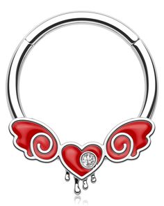 PRICES MAY VARY. Style of Septum Rings: 1pc 16G Melting Heart Septum Ring 316L Surgical Steel Highed Segment Septum Jewelry Helix Earrings for Women Men. Two Sizes for You to Choose, Suitable for Many Occasions Wearing! Comfortable Gauge of Septum Jewelry: Bar Thickness: 16G/1.2MM; Inner Diameter: 10mm/8mm, Perfect for Septum Piercing Jewelry, Daith Piercing jewelry, Conch Piercing Jewelry, Helix Earrings, Cartilage Earrings,and More. Material of Daith Earrings: 316L Stainless Steel, Nickle & Le Heart Septum, Jewelry Daith, Double Nose Ring, Opal Septum, Melting Heart, Septum Piercing Jewelry, Jewelry Bar, Conch Piercing Jewelry, Daith Piercing Jewelry