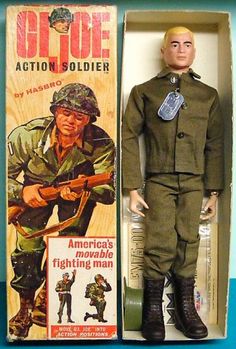 the action soldier is in its original box