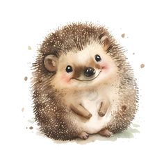 a small hedgehog sitting on its hind legs