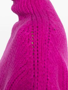 Fuchsia pink virgin wool blend sweater, knitted construction, high neck, drop shoulder, long sleeves, ribbed cuffs and hemComposition: Virgin Wool, 80% , Polyamide, 20% Tom Ford Handbags, Versace Sweatshirt, New Bottega, Italian Outfits, Pleats Please Issey Miyake, Parisian Chic, Fuchsia Pink, Wool Blend Sweater, Good Brands