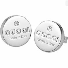 New With Box. Original Priced At$590 Plus Tax. Gucci Trademark Logo Round Stud Earrings.Sterling Silver 925. Gucci Sterling Silver Trademark Round Stud Earrings. Engraved Sterling Silver, Feature Circle Shape With Engraved Gucci Logo. 925 Sterling Silver Made In Italy. Box And Pouch Included. For Any Additional Questions Or Pictures Please Leave A Message. Thank You For Stopping By My Closet. Silver Butterfly Earrings, Engraved Earrings, Gemstone Drop Earrings, Silver Heart Earrings, Gucci Jewelry, Gucci Logo, Earring Box, Coin Earrings, Butterfly Earrings Stud