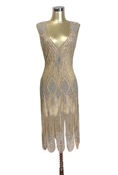 Modern Flapper Dress, Gatsby Gown, Vintage Flapper Dress, Beaded Dress Short, 1920s Looks, 1920's Flapper, Beaded Party Dress, Mesh Gown, 1920s Flapper Dress