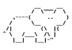 an elephant is shown in the shape of a cross stitch pattern, which has been drawn with