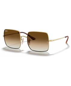 in stock Gold Tinted Sunglasses For Everyday, Brown Glass Aviator Sunglasses For Beach, Brown Mirrored Aviator Sunglasses For Summer, Gold Rayban Sunglasses, Gold Sunglasses With Gradient Glass Lenses, Women’s Ray Ban Sunglasses, Adjustable Gold Metal Frame Sunglasses, Ray Ban Women, Sunglass Hut