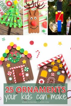 25 ornament crafts for kids to make with paper plates and popsicle sticks