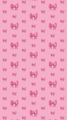 a pink bow pattern on a pink background