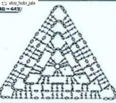 a triangle that has been made out of puzzles and is shown in black and white