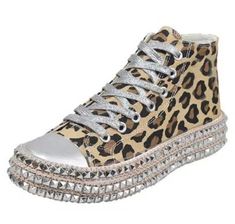 100% customize design  processing time: 21 days  custom design: as shown  item per order: 1 pair/lot size available: 5, 5.5, 6, 7, 7.5, 8 shoes run small order size up  closure type: silver laces  insole material: fabric no refunds or exchanges  all sales final Leopard Print Fashion, Top Sneakers Women, Orthopedic Shoes, Bling Shoes, Sport Shoes Women, Casual Sneakers Women, Women Sneakers, Canvas Shoes Women, Winter Boots Women