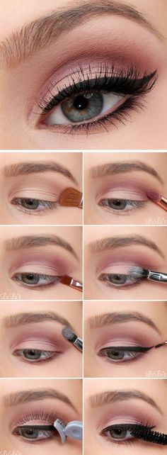 Wonderful all season look, try to recreate it and put a pic of yourself and a comment letting me know how easy it was to follow this tip. I AM WAITING!!! Everyday Eyeliner, Make Up Diy, Sanggul Modern, Tutorial Eyeliner, Make Up Foundation