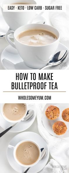 how to make bulletproof tea with easy keto - low carb sugar free