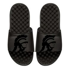 Your youngster can rep his favorite team with these ISlide USC Trojans Tonal Slide Sandals. Camo Shoes, Faux Fur Slides, Comfy Sandals, Women Crew Socks, Nike Pegasus, Usc Trojans, Sock Game, Ohio State Buckeyes, Ohio State