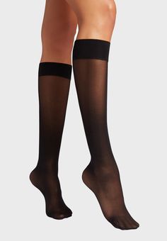 Black Individual 10 Knee Socks Black Nylon Knee-high Socks, Fitted Nylon Socks, Black Knee-high Nylon Socks, Fitted Nylon Elegant Socks, Black Stretch Nylon Knee-high Socks, Fitted Nylon Knee-high Socks, Fitted Black Mid-calf Legwear, Elegant Stretch Mid-calf Legwear, Elegant Micro-elastic Knee-high Stockings