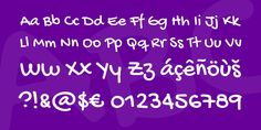 the font and numbers are all in white on a purple background, with black lettering