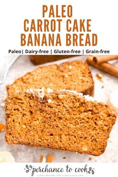 Carrot Cake Banana Bread, Banana Bread Gf, Cake Banana Bread, Paleo Carrot Cake, Carrot Banana Cake, Endo Warrior, Endo Diet, Energy Food